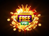 Casino free spin 777 label frame, golden banner, border winner, Vegas game. Vector illustration Casino free spin 777 label frame, golden banner, border winner, Vegas game. Vector illustration